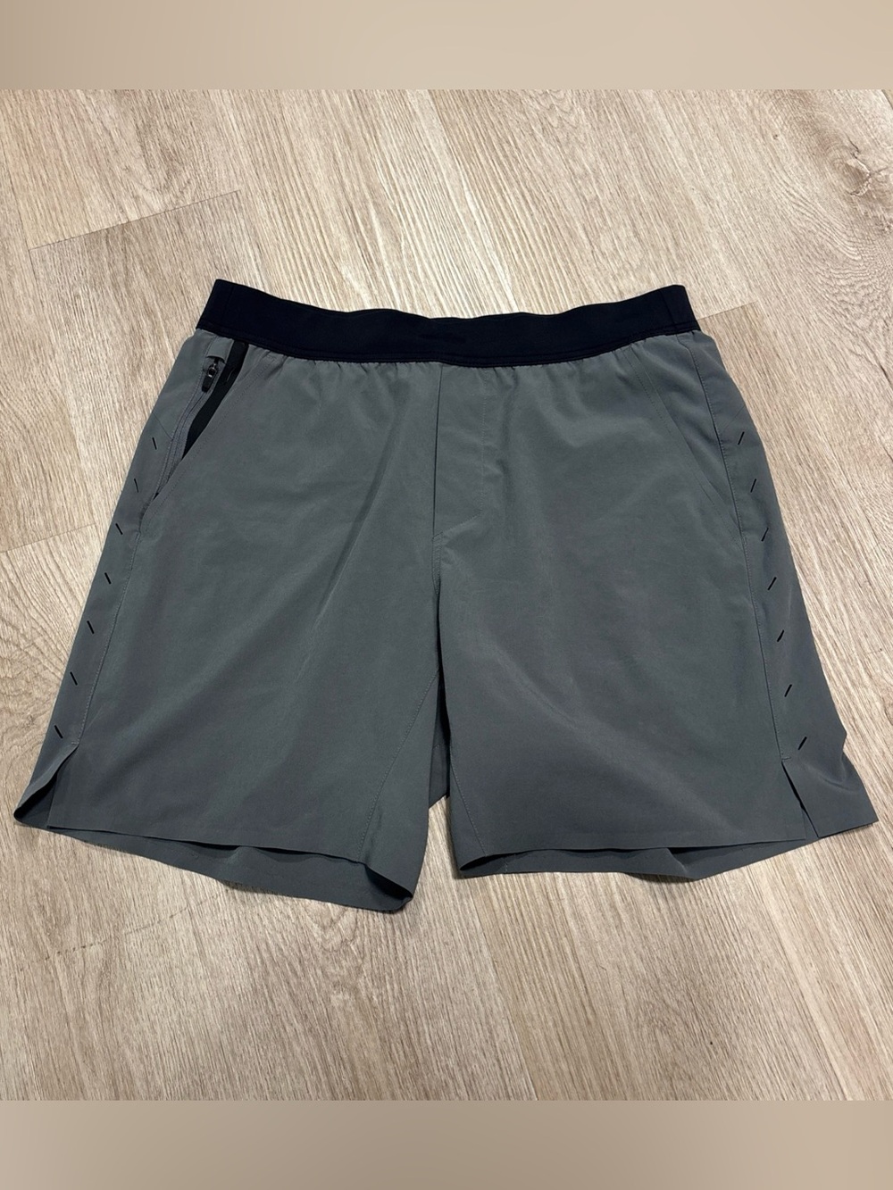 Ten Thousand Gray Athletic Shorts with Black Waistband